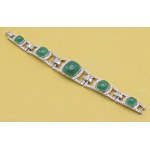 Jewellery - 1930s white gold bracelet with diamonds ct. 12/13 ...