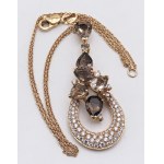 Jewellery - Rose gold pendant necklace with brilliants ct. 1.30 and...