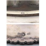 Silvers - ARGENTI - 800-title silver receptacle with cover...