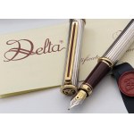 Collectible Pens - DELTA - Fountain pen- Silver body and cap...