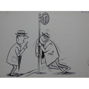 0MIKLASZEWSKI Gwidon (1912-1999) - IL LUI A DIT CONSERVER L`EQUILIBRE !