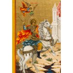 Russia, Icon of Saint George fighting the dragon, 1st half of the 20th century.