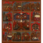 Russia, Icon of the Stations of the Cross, 2nd half of the 19th century.