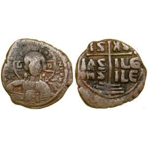 Bisanzio, follis anonimo (attribuito a Romano III o Michele IV Paphlagoniano), (1028-1041 ca.)
