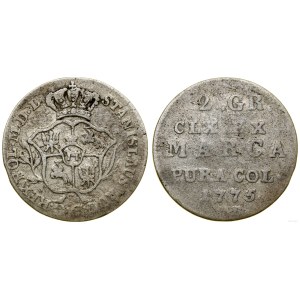 Poland, half zloty (2 groszy), 1775 EB, Warsaw