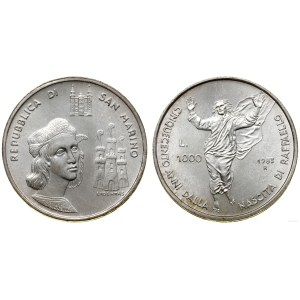 San Marino, 1.000 lirów, 1983, Rzym