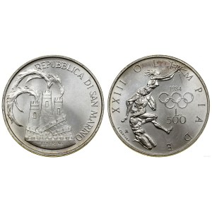 San Marino, 500 lirów, 1984, Rzym