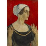 Ludomir Ślendziński (1889 Vilnius - 1980 Kraków), "Dama z koralami" ("Portrait of Halina Dąbrowska"), 1923