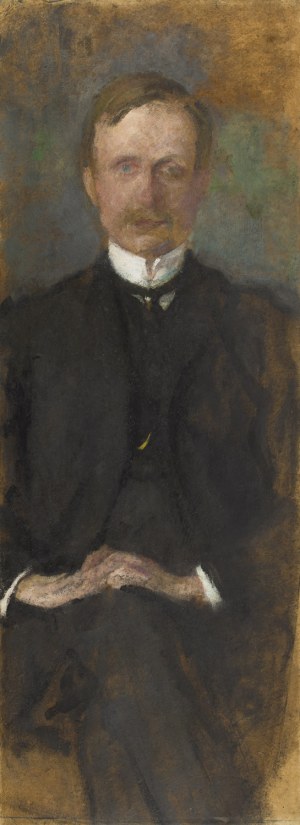 Olga Boznańska (1865 Kraków - 1940 Paryż), Portret Louisa Libaude'a, około 1906-07