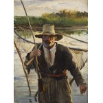 Leon Wyczółkowski (1852 Huta Miastkowska - 1936 Warsaw), Fisherman, 1891