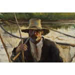 Leon Wyczółkowski (1852 Huta Miastkowska - 1936 Warsaw), Fisherman, 1891