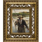 Leon Wyczółkowski (1852 Huta Miastkowska - 1936 Warsaw), Fisherman, 1891
