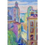 Józef Pankiewicz (1866 Lublin - 1940 La Ciotat, Francja), Domy w Madrycie, 1915