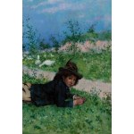 Henryk Piatkowski (1853 Kyiv - 1932 Warsaw), Afternoon in the countryside