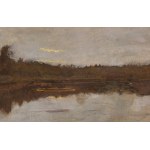 Józef Chełmoński (1849 Boczki near Łowicz - 1914 Kuklówka), "Pond," ca. 1900