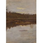 Józef Chełmoński (1849 Boczki near Łowicz - 1914 Kuklówka), "Pond," ca. 1900