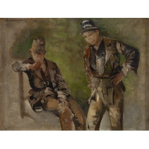 Jacek Malczewski (1854 Radom - 1929 Krakov), Studie dvou chlapců, 1890