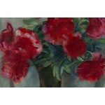 Wojciech Weiss (1875 Leorda, Roumanie - 1950 Cracovie), Pivoines dans un vase