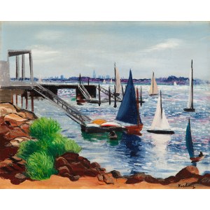 Moses (Moise) Kisling (1891 Kraków - 1953 Paris), Fringes of New York (Banlieue de New York), 1942.
