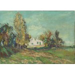 Włodzimierz Terlikowski (1873 Poraj near Łódź - 1951 Paris), Landscape with a white house, 1946