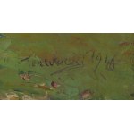 Włodzimierz Terlikowski (1873 Poraj near Łódź - 1951 Paris), Landscape with a white house, 1946