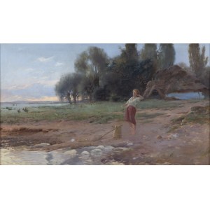 Tadeusz Popiel (1863 Szczucin - 1913 Cracovia), Mattina, po/or 1891