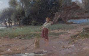 Tadeusz Popiel (1863 Szczucin - 1913 Kraków), Poranek, po/lub 1891