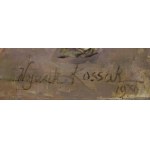 Wojciech Kossak (1856 Paris - 1942 Krakow), Portrait of Jerzy Gerlicz by a horse ("Portrait of a cadet by a horse"), 1936