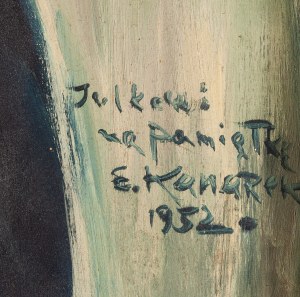 Eliasz Kanarek (1902 - 1969), Portret żony artysty, Marii Kulikowskiej, 1952