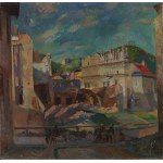 Antoni Michalak (1899 Kozłów Szlachecki - 1975 Warsaw), View of the Przybyłów tenements in Kazimierz, 1945