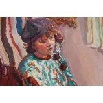Kasper Pochwalski (1899 Kraków - 1971 Kraków), Portrait of a girl in a beret, 1930