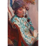 Kasper Pochwalski (1899 Kraków - 1971 Kraków), Portrait of a girl in a beret, 1930