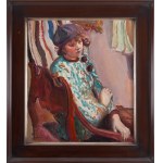 Kasper Pochwalski (1899 Kraków - 1971 Kraków), Portrait of a girl in a beret, 1930