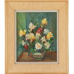 Henryk Epstein (1891 Lodz - 1944 concentration camp, probably Auschwitz), Bouquet of roses in a vase