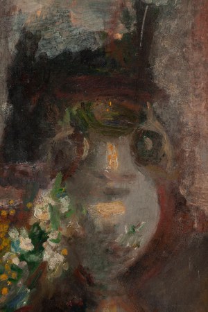 Rajmund Kanelba (Kanelbaum) (1897 Warszawa - 1960 Londyn), Martwa natura z wazą i kwiatami, 1929