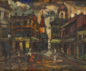 Maurice Vagh-Weinmann (1899 - 1966 ), Uliczka w Dzielnicy Łacińskiej w Paryżu