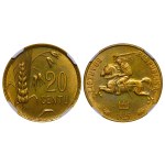 Lithuania, 20 Centu, 1925 year, NGC, MS 62