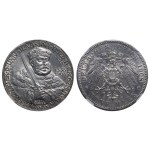 Grand Duchy of Saxe-Weimar-Eisenach, 5 Mark, 1908 year, 350th Anniversary of Jena University, NGC, UNC DETAILS