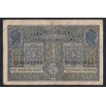 Poland, 5 Marek Polskich, 1916-17, VF