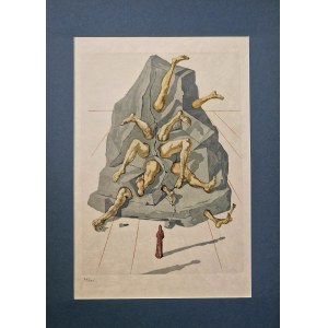 Salvador Dali (1904 - 1989) The Simoniac La Divine Comedie (Divine Comedy) Canto XIX, 1963.