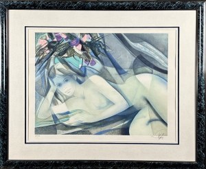 Jean-Baptiste Valadié (ur. 1933 ) Blue Girl lata 90 -te