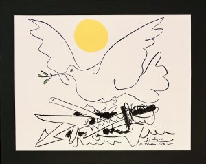 Pablo Picasso (1881-1973), Colombe au Soleil (Pour La Paix) , 1962