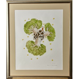 Antoine de Saint-Exupéry (1900 - 1944) Le Petit Prince sur le Baobab.