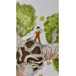 Antoine de Saint-Exupéry (1900 - 1944) Le Petit Prince sur le Baobab.