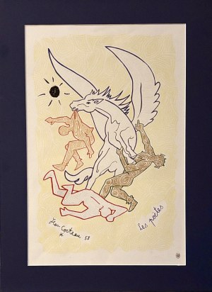 Jean COCTEAU (1889-1963) Les Poetes 1958 ( lata 60-te)