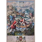 Richard Blome (1635-1705) Fishing z cyklu Gentlemans Recreation, 1686