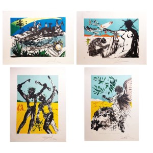 Salvador Dali (1904 - 1989), Peace in Vietnam Suite, 1973. set of 4 lithographs.