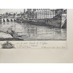 Bernardo Bellotto (Canaletto mladší) (1721 - 1780), Vue du pont de Dresde sur l'Elbe (Pohľad na most v Drážďanoch cez Labe).