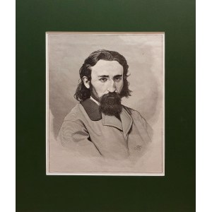 Florian CYNK (1838 - 1912), Portrait de Jan Matejko (gravé par Józef Holewiński)