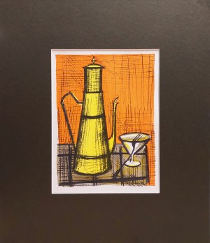 Bernard BUFFET (1928-1999), Cafetière Jaune z cyklu Nature Morte
